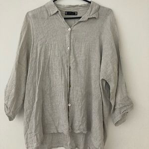C’est Moi 100% Linen Top
